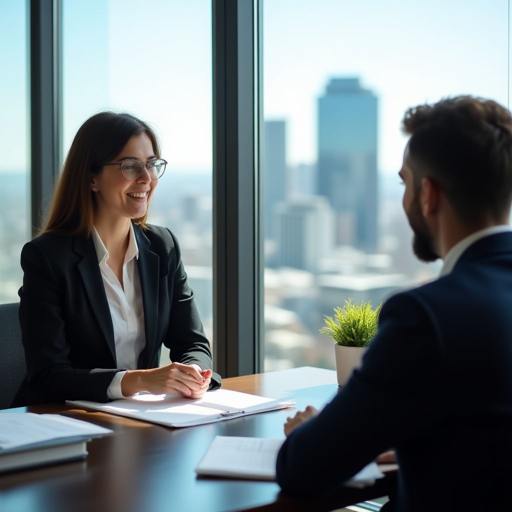 Client consultation meeting in Melbourne